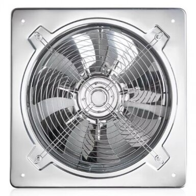 Fan with back-draught shutter | D200 | 52W | 230V | 250x250x150mm | stainless steel Fan with back-draught shutter | D200 | 52W | 230V | 250x250x150mm | stainless steel