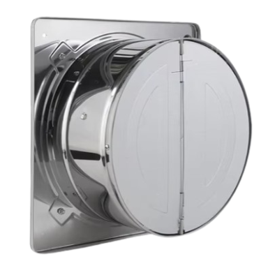 Fan with back-draught shutter | D200 | 52W | 230V | 250x250x150mm | stainless steel Fan with back-draught shutter | D200 | 52W | 230V | 250x250x150mm | stainless steel