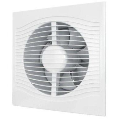 Вентилятор с back-draught shutter | D150 | 230V | 205x205x105 мм | IP24 | пластиковый | белый | PL6S