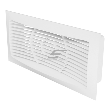 Ventilācijas reste | ventilācijas sistēmām | 120x250 mm | kvadrātveida | ar atloku | baltā krāsā | plastmasas Ventilācijas reste | ventilācijas sistēmām | 120x250 mm | kvadrātveida | ar atloku | baltā krāsā | plastmasas