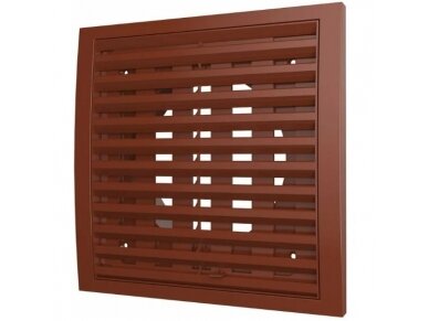 Ventiliacijos grotelės | vėdinimo sistemoms | 150x150mm | kvadratinės | išorinės | nuimamos | terakotos spalva | plastikinės | 1515VGBT Ventiliacijos grotelės | vėdinimo sistemoms | 150x150mm | kvadratinės | išorinės | nuimamos | terakotos spalva | plastikinės | 1515VGBT