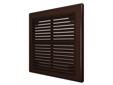 Ventiliacijos grotelės | vėdinimo sistemoms | 150x150mm | kvadratinės | nuimamos | ruda spalva | plastikinės | 1515VGNBR Ventiliacijos grotelės | vėdinimo sistemoms | 150x150mm | kvadratinės | nuimamos | ruda spalva | plastikinės | 1515VGNBR
