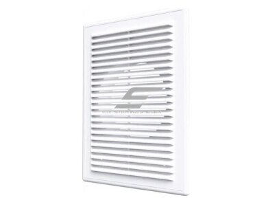 Ventiliacijos grotelės | vėdinimo sistemoms | 183x253mm | kvadratinės | su flanšu D125 | balta spalva | plastikinės | 1825VGF12 Ventiliacijos grotelės | vėdinimo sistemoms | 183x253mm | kvadratinės | su flanšu D125 | balta spalva | plastikinės | 1825VGF12