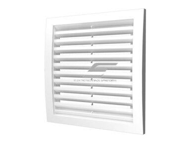 Ventiliacijos grotelės | vėdinimo sistemoms | 180x250mm | kvadratinės | nuimamos | balta spalva | plastikinės | 1825VGR Ventiliacijos grotelės | vėdinimo sistemoms | 180x250mm | kvadratinės | nuimamos | balta spalva | plastikinės | 1825VGR