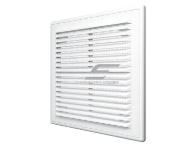 Ventiliacijos grotelės | vėdinimo sistemoms | 249x249mm | kvadratinės | nuimamos | balta spalva | plastikinės | 2525VGN Ventiliacijos grotelės | vėdinimo sistemoms | 249x249mm | kvadratinės | nuimamos | balta spalva | plastikinės | 2525VGN