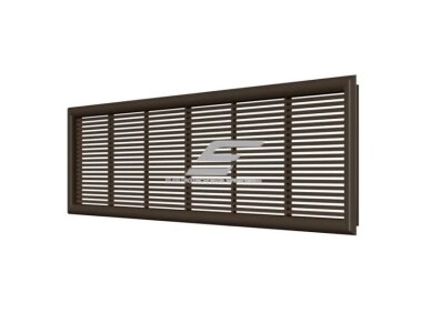 Ventiliacijos grotelės | vėdinimo sistemoms | 227x67mm | nuimamos | ruda spalva | 2307IPBR Ventiliacijos grotelės | vėdinimo sistemoms | 227x67mm | nuimamos | ruda spalva | 2307IPBR