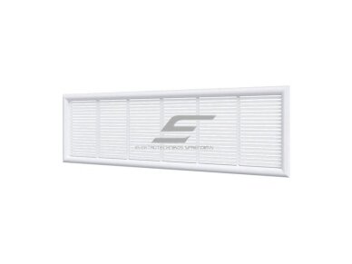 Ventiliacijos grotelės | vėdinimo sistemoms | 227x67mm | nuimamos | balta spalva | 2307IP Ventiliacijos grotelės | vėdinimo sistemoms | 227x67mm | nuimamos | balta spalva | 2307IP