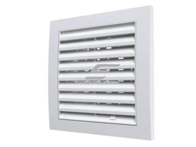 Ventiliacijos grotelės | vėdinimo sistemoms | 150x150mm | kvadratinės | nuimamos | su flanšu D100 | balta spalva | plastikinės | 1515PRV10 Ventiliacijos grotelės | vėdinimo sistemoms | 150x150mm | kvadratinės | nuimamos | su flanšu D100 | balta spalva | plastikinės | 1515PRV10