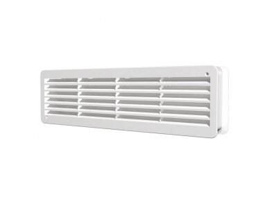 Ventiliacijos grotelės | vėdinimo sistemoms | 450x131mm | nuimamos | balta spalva | 4513IP Ventiliacijos grotelės | vėdinimo sistemoms | 450x131mm | nuimamos | balta spalva | 4513IP