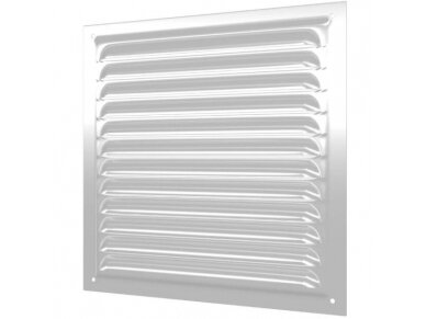 Ventiliacijos grotelės | vėdinimo sistemoms | 150x150mm | sidabro spalva | cinkuotas plienas | 1515CP Ventiliacijos grotelės | vėdinimo sistemoms | 150x150mm | sidabro spalva | cinkuotas plienas | 1515CP
