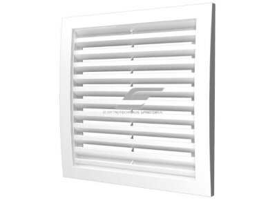 Ventiliacijos grotelės | vėdinimo sistemoms | 180x250mm | kvadratinės | išorinės | nuimamos | balta spalva | plastikinės | 1825VGI Ventiliacijos grotelės | vėdinimo sistemoms | 180x250mm | kvadratinės | išorinės | nuimamos | balta spalva | plastikinės | 1825VGI