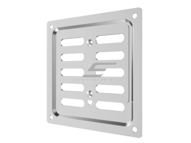Ventiliacijos grotelės | vėdinimo sistemoms | 100х100mm | blizgios sidabrinės spalvos | cinkuotas plienas 2 Ventiliacijos grotelės | vėdinimo sistemoms | 100х100mm | blizgios sidabrinės spalvos | cinkuotas plienas 2