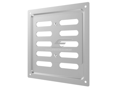 Ventiliacijos grotelės | vėdinimo sistemoms | 150х154mm | sidabrinės spalvos | cinkuotas plienas   2