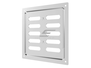 Ventiliacijos grotelės | vėdinimo sistemoms | 150х154mm | blizgios sidabrinės spalvos | cinkuotas plienas 2