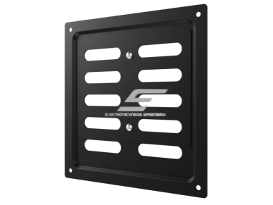 Ventiliacijos grotelės | vėdinimo sistemoms | 150х154mm | juodos spalvos | cinkuotas plienas 2