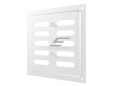 Ventiliacijos grotelės | vėdinimo sistemoms | 150х154mm | baltos spalvos | cinkuotas plienas
