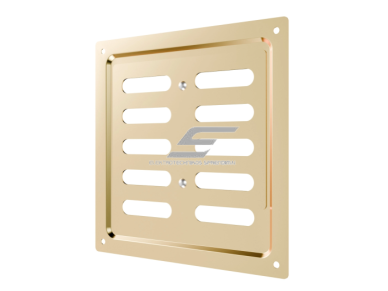 Ventiliacijos grotelės | vėdinimo sistemoms | 150х154mm | auksinės spalvos | cinkuotas plienas 2