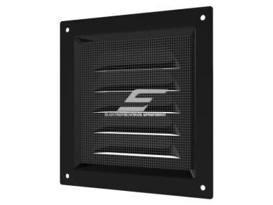 Ventiliacijos grotelės | vėdinimo sistemoms | 125х125mm | juodos spalvos | cinkuotas plienas | 1212VGCJ 1