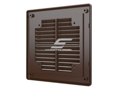 Ventiliacijos grotelės | vėdinimo sistemoms | 150x150mm | kvadratinės | išorinės | nuimamos | rudos spalvos | plastikinės 3