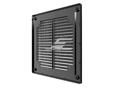 Ventiliacijos grotelės | vėdinimo sistemoms | 209x209mm | kvadratinės | išorinės | nuimamos | juodos spalvos | plastikinės  2