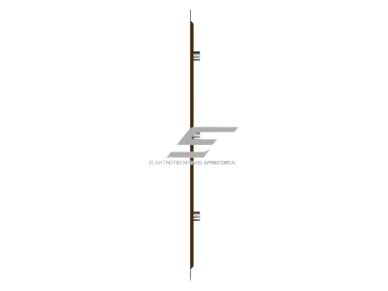 Ventiliacijos grotelės | vėdinimo sistemoms | 168х242mm | rudos spalvos | cinkuotas plienas  1
