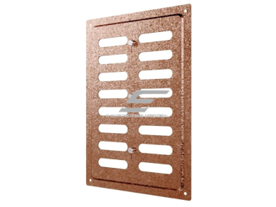 Ventiliacijos grotelės | vėdinimo sistemoms | 168х242mm | vario spalvos | cinkuotas plienas