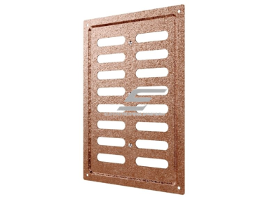Ventiliacijos grotelės | vėdinimo sistemoms | 168х242mm | vario spalvos | cinkuotas plienas  2
