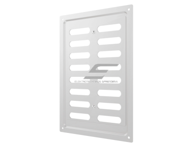 Ventiliacijos grotelės | vėdinimo sistemoms | 168х242mm | sidabrinės spalvos | cinkuotas plienas   2