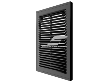 Ventiliacijos grotelės | vėdinimo sistemoms | 185x255mm | kvadratinės | juodos spalvos | plastikinės