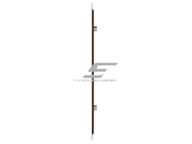 Ventiliacijos grotelės | vėdinimo sistemoms | 250х250mm | rudos spalvos | cinkuotas plienas    1