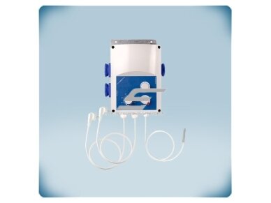 Ventiliatoriaus greičio ir elektrinio šildytuvo reguliatorius pagal temperatūrą | 5-35°C | 6A | 230VAC | Schuko lizdai | Sentera Controls | GTEE1-60-DT 1