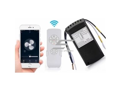 Išmanus lubų ventiliatoriaus ir šviestuvo valdiklis | pultas | 230V | Wi-Fi | Tuya 1