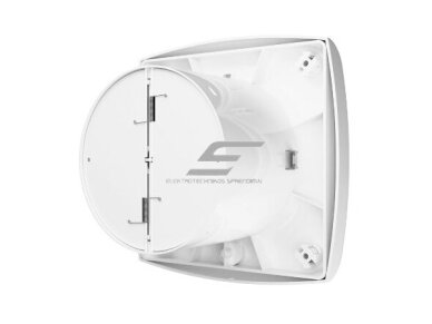 Ventiliatorius su atbuliniu vožtuvu | sklende | D100 | 230V | 151x151x70mm | IP24 | plastikinis | baltos spalvos | WD100S 1