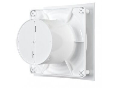 Ventiliatorius su atbuliniu vožtuvu sklende | D100 | 230V | 172x172x118mm | plastikas | balta | QDR4S 3 Ventiliatorius su atbuliniu vožtuvu sklende | D100 | 230V | 172x172x118mm | plastikas | balta | QDR4S 3
