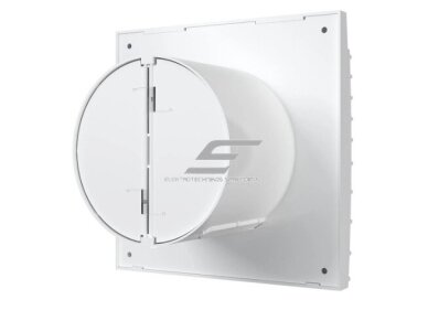 Ventiliatorius su atbuliniu vožtuvu | sklende | D100 | 230V | 155x155x108mm | plastikinis | baltos spalvos | TY4S 2 Ventiliatorius su atbuliniu vožtuvu | sklende | D100 | 230V | 155x155x108mm | plastikinis | baltos spalvos | TY4S 2