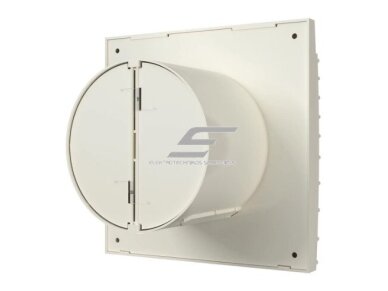 Ventiliatorius su atbuliniu vožtuvu | sklende | D100 | 230V | 155x155x108mm | plastikinis | dramblio kaulo spalvos | TY4SDK 2 Ventiliatorius su atbuliniu vožtuvu | sklende | D100 | 230V | 155x155x108mm | plastikinis | dramblio kaulo spalvos | TY4SDK 2