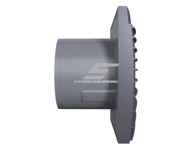 Ventiliatorius su atbuliniu vožtuvu | sklende | D100 | 230V | 155x155x108mm | IP24 | plastikinis | tamsiai pilkos spalvos | TY4STP 1 Ventiliatorius su atbuliniu vožtuvu | sklende | D100 | 230V | 155x155x108mm | IP24 | plastikinis | tamsiai pilkos spalvos | TY4STP 1