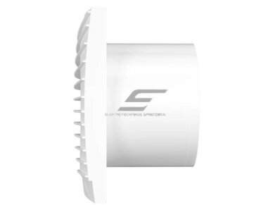 Ventiliatorius su atbuliniu vožtuvu | sklende | D125 | 230V | 175x175x117,5mm | IP24 | plastikinis | baltos spalvos | TY5STT 1