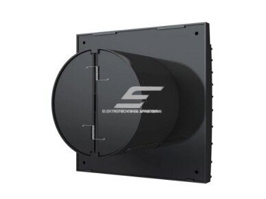 Ventiliatorius su atbuliniu vožtuvu | sklende | D100 | 230V | 155x155x108mm | IP24 | plastikinis | juodos spalvos | TY4SJ 2 Ventiliatorius su atbuliniu vožtuvu | sklende | D100 | 230V | 155x155x108mm | IP24 | plastikinis | juodos spalvos | TY4SJ 2