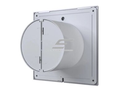 Ventiliatorius su atbuliniu vožtuvu | sklende | D100 | 230V | 160x160x92mm | IP24 | plastikinis | pilkos spalvos | PL4SP 1 Ventiliatorius su atbuliniu vožtuvu | sklende | D100 | 230V | 160x160x92mm | IP24 | plastikinis | pilkos spalvos | PL4SP 1