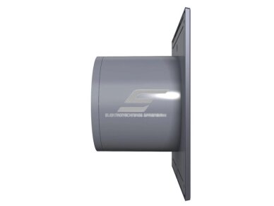 Ventiliatorius su atbuliniu vožtuvu | sklende | D100 | 230V | 160x160x92mm | IP24 | plastikinis | tamsiai pilkos spalvos | PL4STP 1 Ventiliatorius su atbuliniu vožtuvu | sklende | D100 | 230V | 160x160x92mm | IP24 | plastikinis | tamsiai pilkos spalvos | PL4STP 1