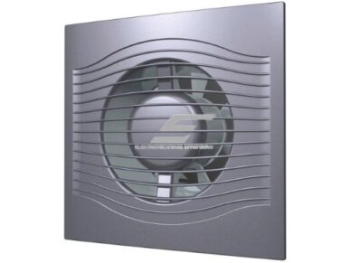 Ventiliatorius su atbuliniu vožtuvu | sklende | D100 | 230V | 160x160x92mm | IP24 | plastikinis | tamsiai pilkos spalvos | PL4STP