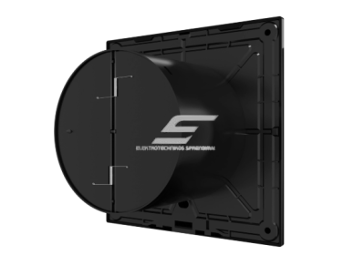 Ventiliatorius su atbuliniu vožtuvu sklende | D100 | 230V | 150x150x95mm | plastikas | juodos spalvos | IP45 | PL43 2 Ventiliatorius su atbuliniu vožtuvu sklende | D100 | 230V | 150x150x95mm | plastikas | juodos spalvos | IP45 | PL43 2