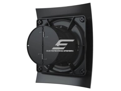Ventiliatorius su atbuliniu vožtuvu | sklende | D100 | 230V | 220x175x123mm | IP24 | plastikinis | juodos spalvos | BR4SJ 2 Ventiliatorius su atbuliniu vožtuvu | sklende | D100 | 230V | 220x175x123mm | IP24 | plastikinis | juodos spalvos | BR4SJ 2