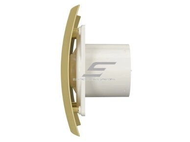 Ventiliatorius su atbuliniu vožtuvu | sklende | D100 | 230V | 220x175x123mm | IP24 | plastikinis | aukso/šampano spalvos | BR4SA 1 Ventiliatorius su atbuliniu vožtuvu | sklende | D100 | 230V | 220x175x123mm | IP24 | plastikinis | aukso/šampano spalvos | BR4SA 1