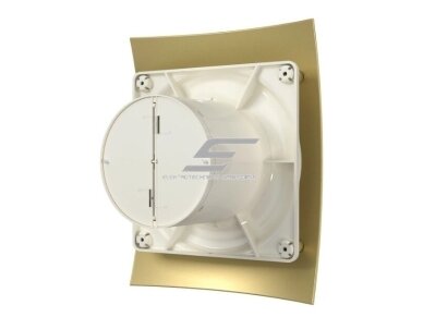 Ventiliatorius su atbuliniu vožtuvu | sklende | D100 | 230V | 220x175x123mm | IP24 | plastikinis | aukso/šampano spalvos | BR4SA 2 Ventiliatorius su atbuliniu vožtuvu | sklende | D100 | 230V | 220x175x123mm | IP24 | plastikinis | aukso/šampano spalvos | BR4SA 2