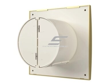 Ventiliatorius su atbuliniu vožtuvu | sklende | D125 | 230V | 175x175x110,5mm | IP24 | plastikinis | aukso/šampano spalvos | AU5SA 2 Ventiliatorius su atbuliniu vožtuvu | sklende | D125 | 230V | 175x175x110,5mm | IP24 | plastikinis | aukso/šampano spalvos | AU5SA 2
