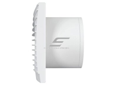 Ventiliatorius su atbuliniu vožtuvu | sklende | D125 | 230V | 175x175x117,5mm | IP24 | plastikinis | matinės baltos spalvos | TY5SMB 1