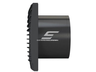 Ventiliatorius su atbuliniu vožtuvu | sklende | D125 | 230V | 175x175x117,5mm | IP24 | plastikinis | juodos spalvos | TY5SJ 1 Ventiliatorius su atbuliniu vožtuvu | sklende | D125 | 230V | 175x175x117,5mm | IP24 | plastikinis | juodos spalvos | TY5SJ 1