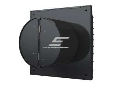 Ventiliatorius su atbuliniu vožtuvu | sklende | D125 | 230V | 175x175x117,5mm | IP24 | plastikinis | juodos spalvos | TY5SJ 2 Ventiliatorius su atbuliniu vožtuvu | sklende | D125 | 230V | 175x175x117,5mm | IP24 | plastikinis | juodos spalvos | TY5SJ 2